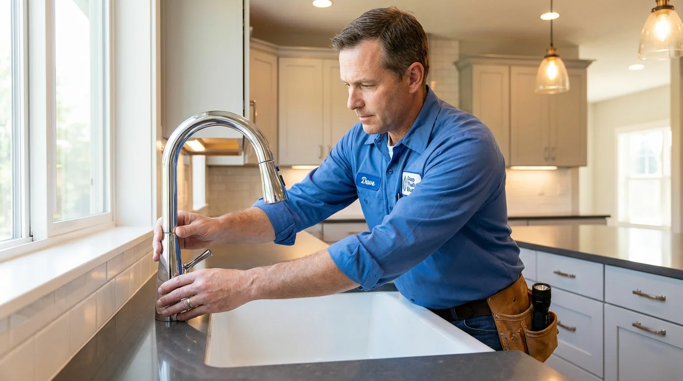 Kitchen faucet installation by Johns Plumbing LLC in Raritan
