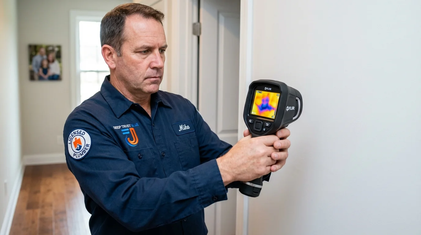 Thermal imaging leak detection by Johns Plumbing LLC in Raritan
